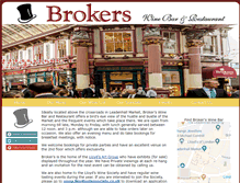 Tablet Screenshot of brokerswinebar.com